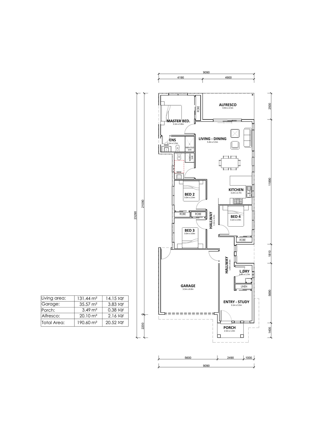 HVS4-20 floor plan