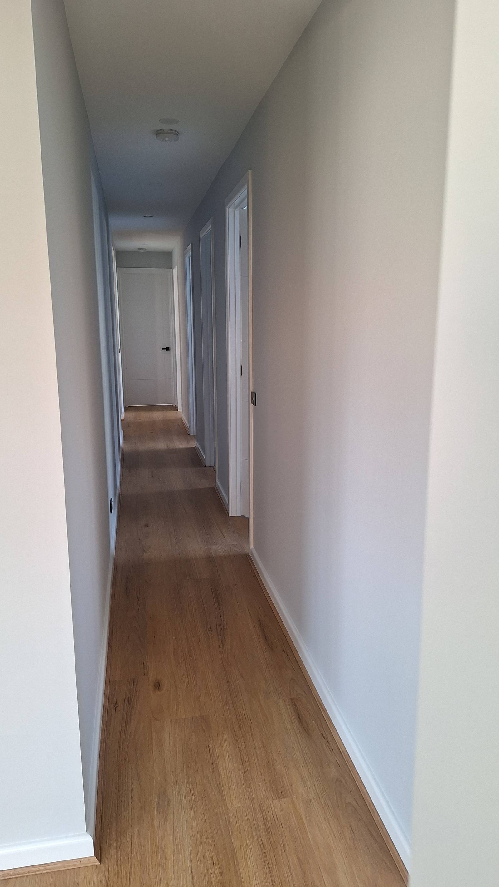 Finished hallway in a Habitat Vic home